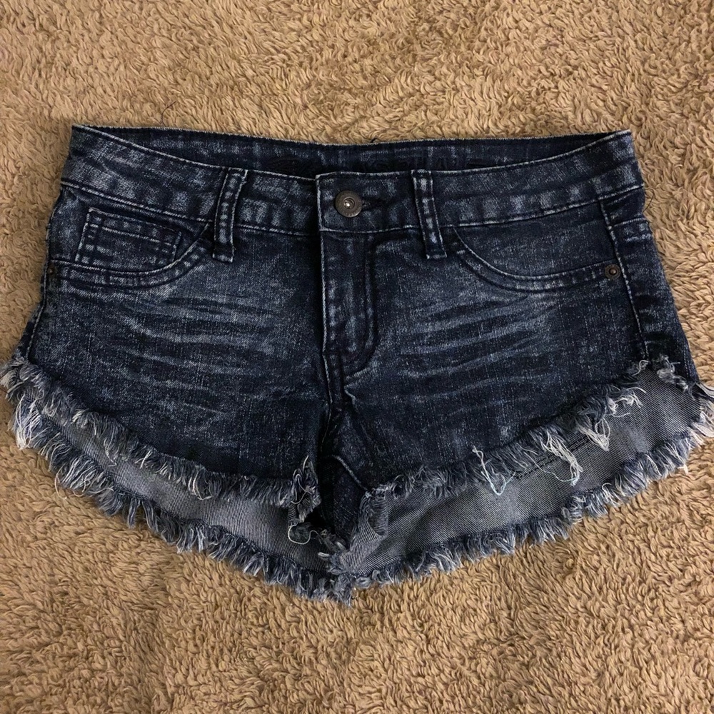 Micro denim shorts